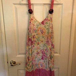 Cute Pink Print Sundress Size Medium